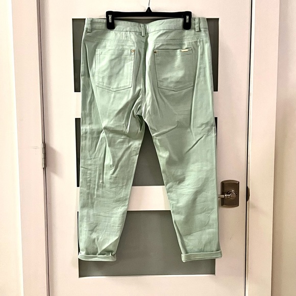 Lolita light wash ankle skinny cotton jeans in green size 12 - Picture 3 of 6